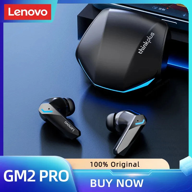 Lenovo GM2 Pro Auriculares Bluetooth 5.3 con Baja Latencia y Micrófono HD