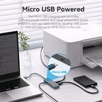 Concentrador USB Vention de alta velocidad con 4 puertos