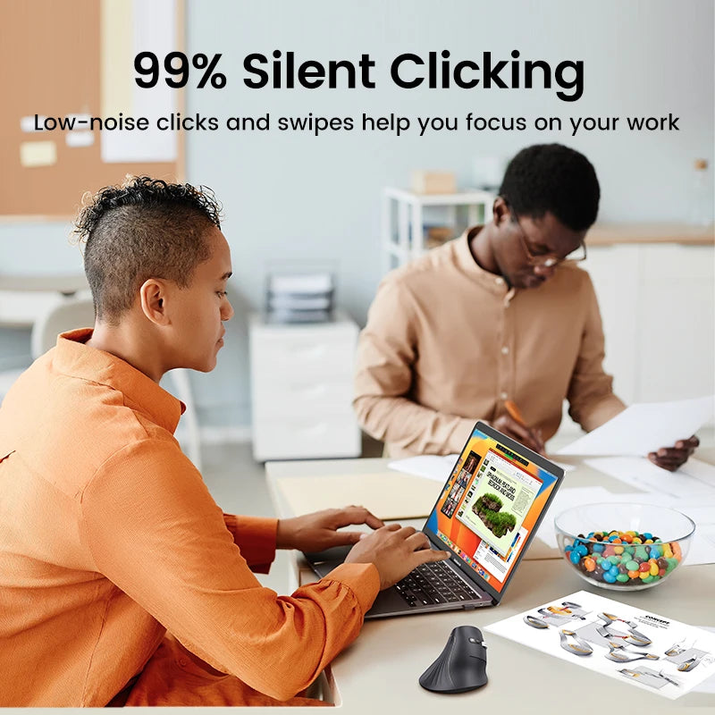 Ratón vertical inalámbrico Bluetooth UGREEN