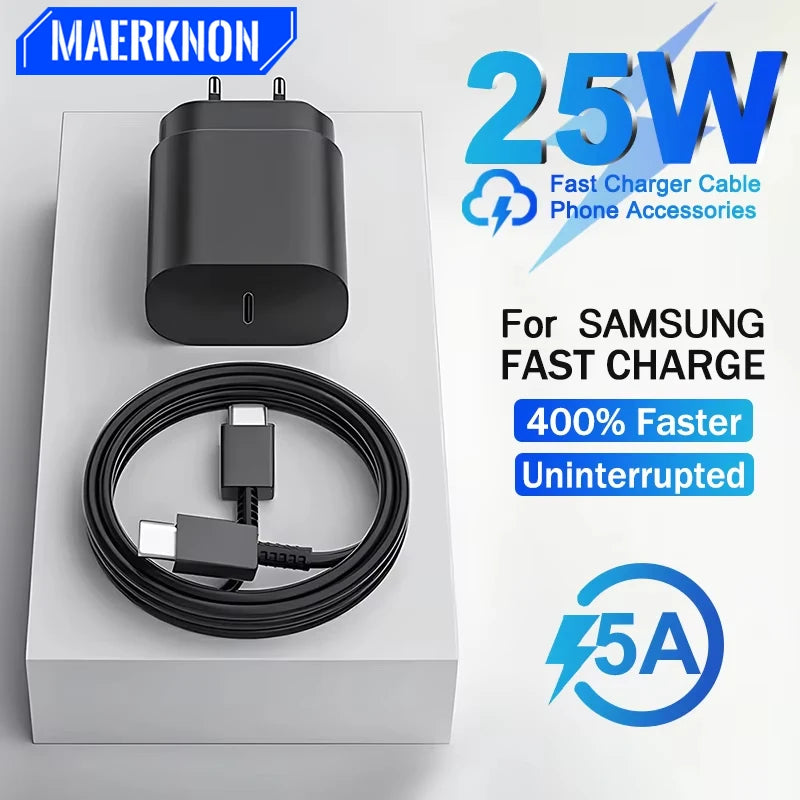 Cargador USB 25 W tipo C de carga rápida