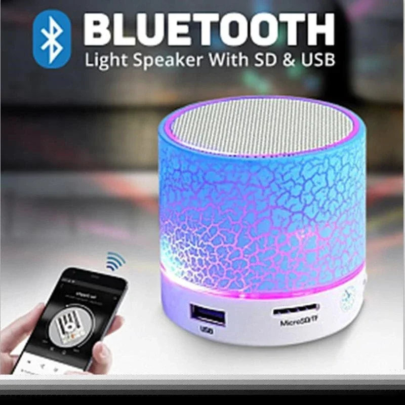 Mini altavoz Bluetooth inalámbrico con LED