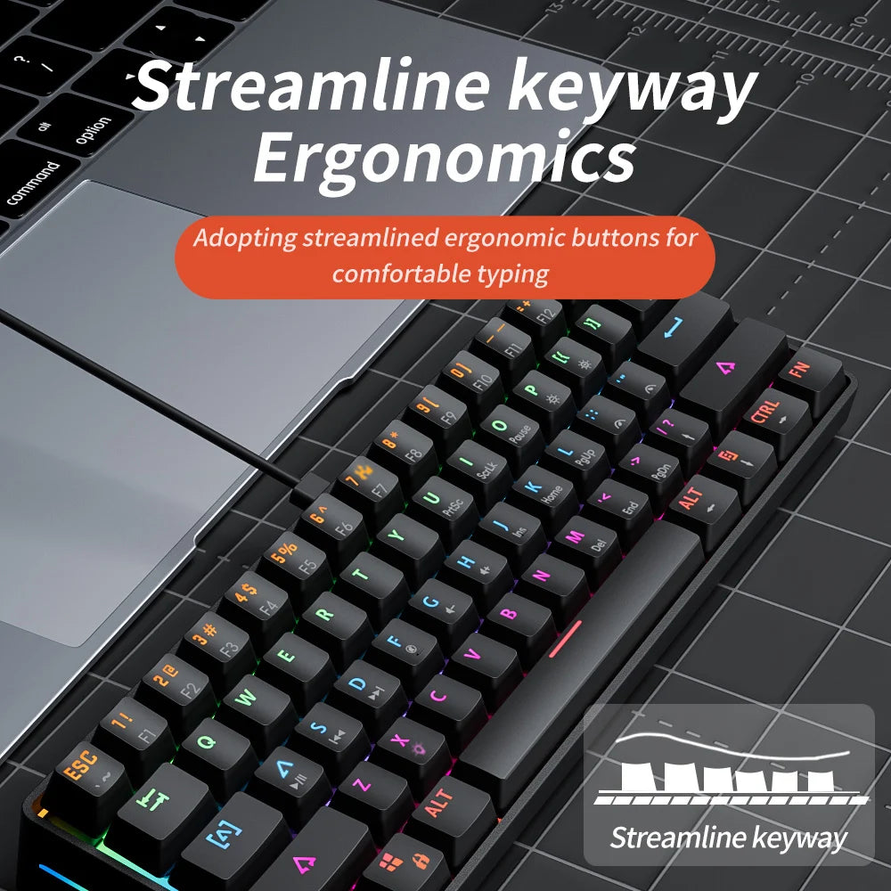 Teclado mecánico MUCAI 61Key Esports