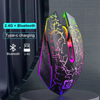 Ratón inalámbrico Bluetooth 2.4G para juegos