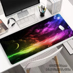 Alfombrilla de escritorio espacial para gamers