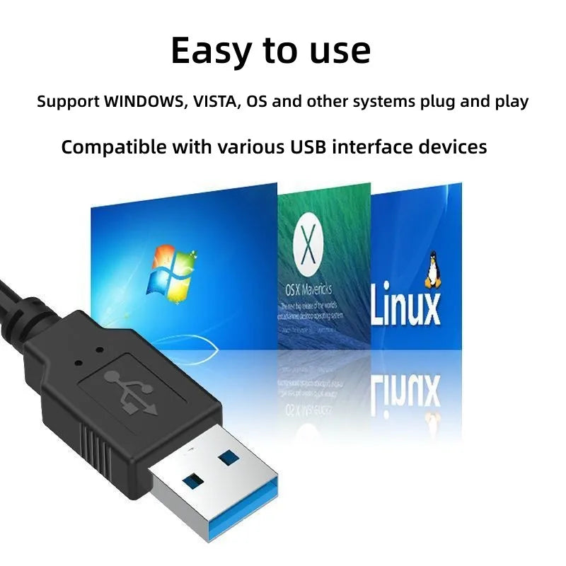 Portable 4-Port USB 3.0