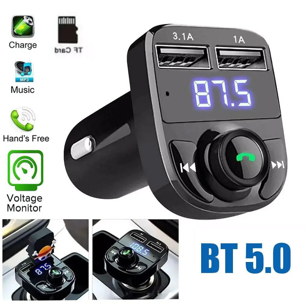 Cargador de coche inalámbrico Bluetooth FM
