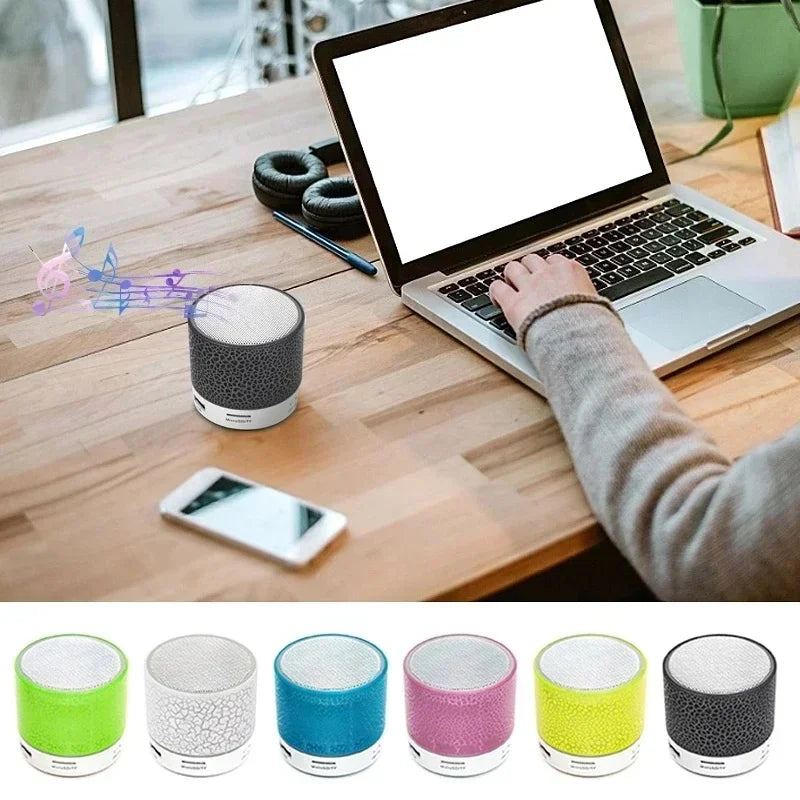 Mini altavoz Bluetooth inalámbrico con LED