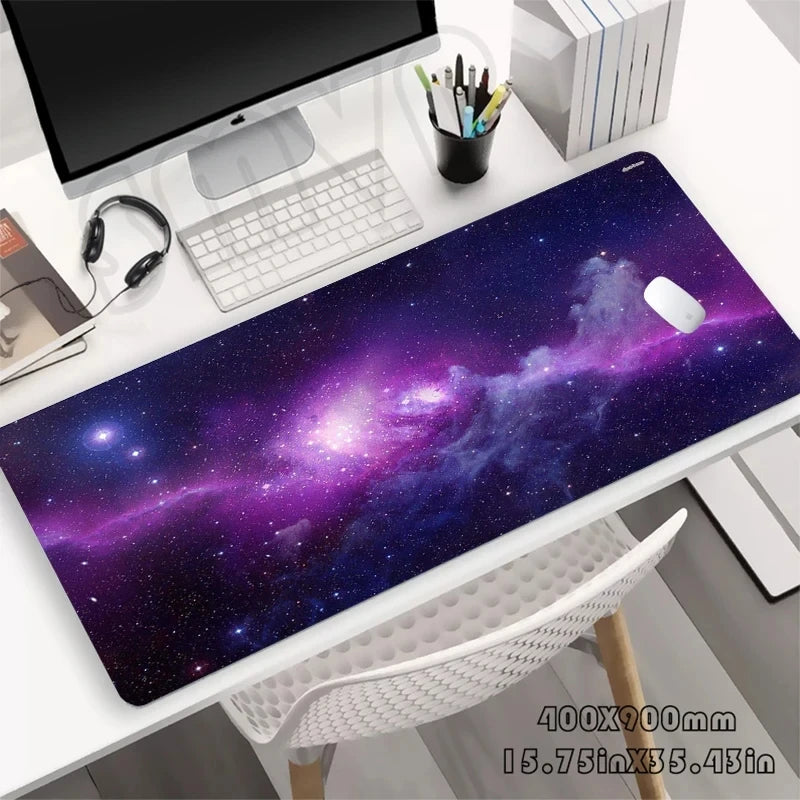 Alfombrilla de escritorio espacial para gamers